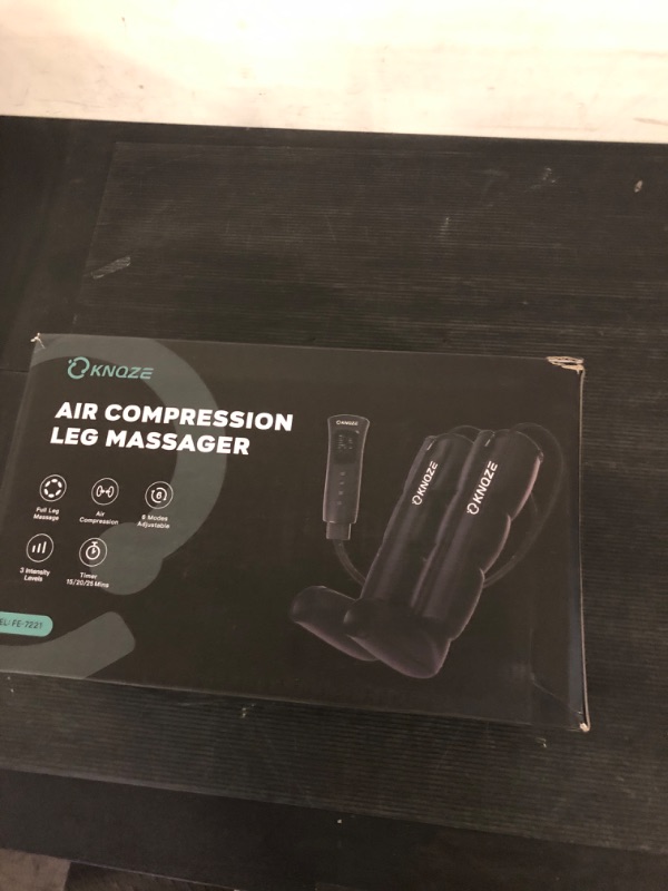 Photo 1 of KNQZE Leg Compression Massager for Circulation and Pain Relief, Air Compression Recovery System for Fast Recovery of Foot, Calf and Thigh, Relieve Edema, Reduce Muscle Fatigue, Gifts for Dad