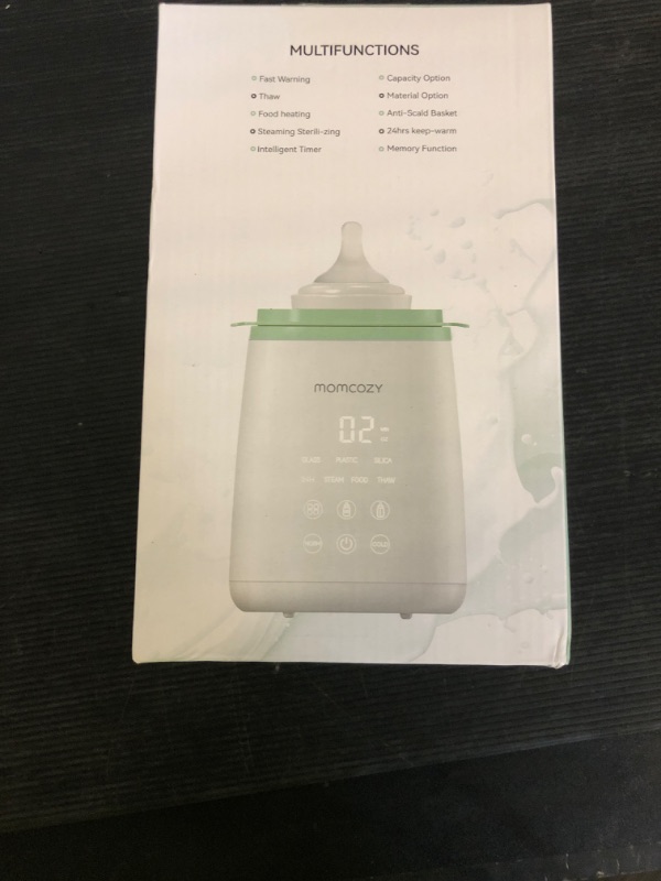 Photo 1 of Momcozy Bottle Warmer, Fast Bottle Warmers for All Bottles with Timer, Accurate Temperature Control and Automatic Shut-Off, Multifunctional Bottle Warmer for Breastmilk