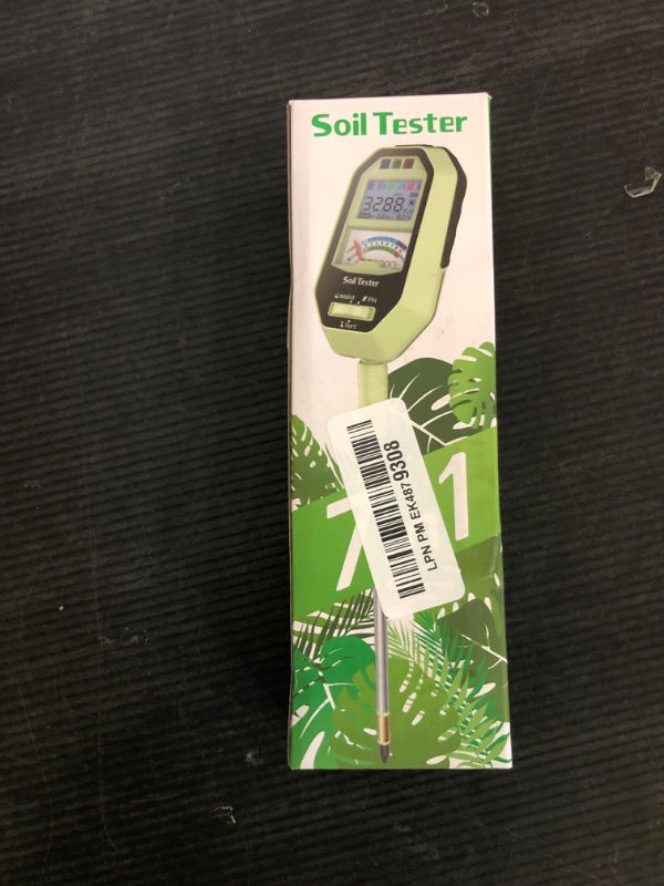 Photo 1 of Soil Moisture Meter, 7-in-1 Soil PH Tester/Soil Moisture/Fertility with Removable Probe, LCD Display Air Temp/Air Humidity/Sunlight Intensity/BGR Spectral for Plants Garden, Lawn,Indoor Outdoor Plants