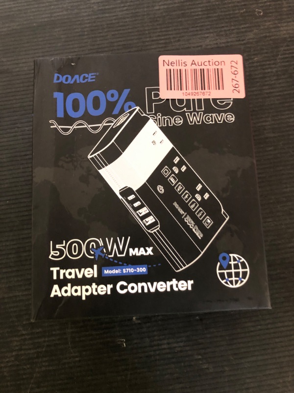 Photo 1 of 500W Pure Sine Wave Voltage Converter US to Europe, 220V to 110V Converter for European Travel, Power Converter Adapter Combo PD for CPAP Hair Straightener Cruler Shaver Toothbrush Laptop Camera Phone