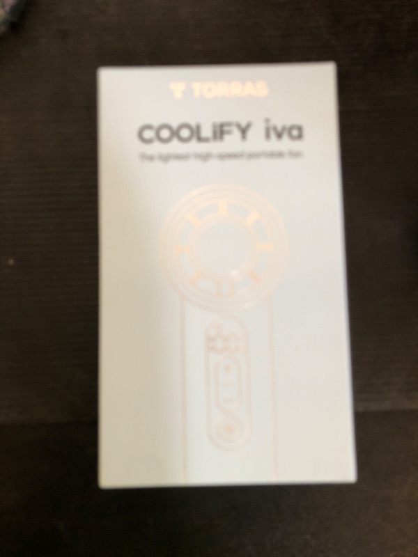 Photo 1 of TORRAS COOLiFY iva Handheld Fan with Ice Cooler, 0-100 Adjustable Speed, Super Mini Powerful Portable Fan 5000mAh Rechargeable, Hand Fans for Travel Essentials, Outdoor, Gifts for Dad Women, Charcoal