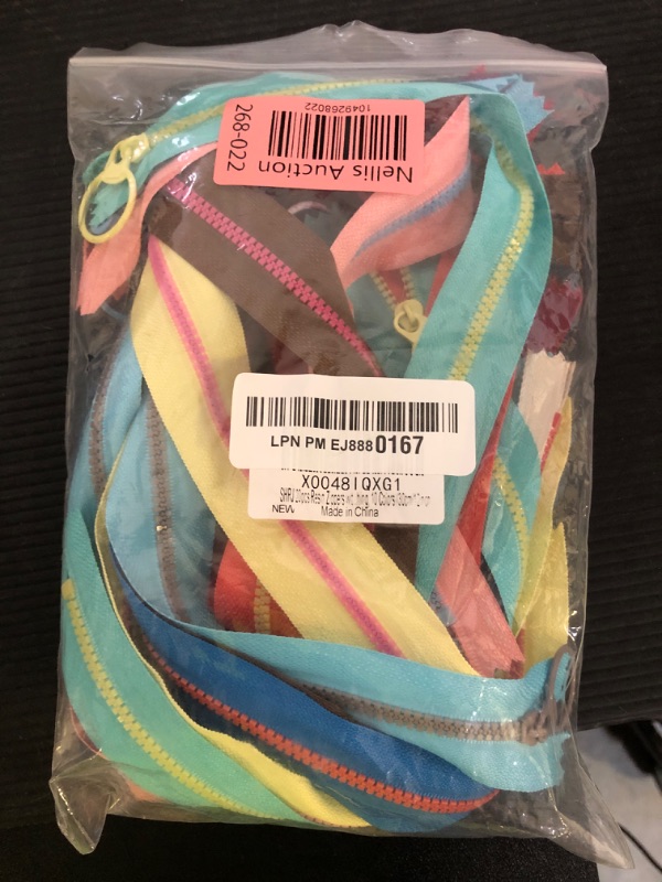 Photo 1 of SHRJ 20pcs Resin Zippers with #3 Lifting Ring Pulls Close-end for Sewing Bulk, Nylon Plastic Zippers for DIY Tailor Sewing Craft Bags Garment Clothing, 10 Colors (30cm/12inch)