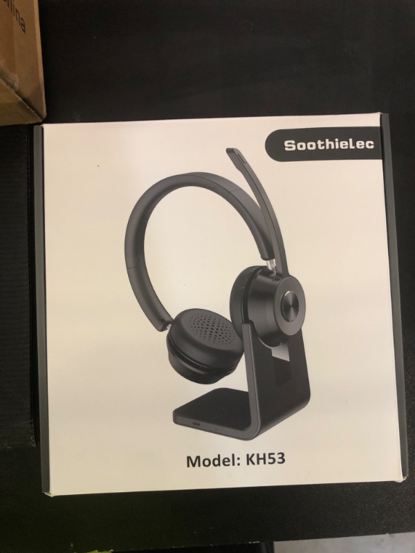 Photo 1 of (Upgraded Version) Wireless Headset, Bluetooth Headset with Noise Cancelling Microphone, Best Headphones with Mic Mute & USB Dongle for PC/Computer/Laptop/Cell Phones/Remote Work/Call Center