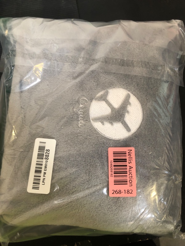 Photo 1 of Cegali Airplane Seat Extender for Kids LP: Enhance Your Child's in-Flight Comfort. Travel Toddler Bed, Airplane Leg Rest, Airplane Foot Hammock and Seat Extender, All in One (Little Pilot - Cool Grey)