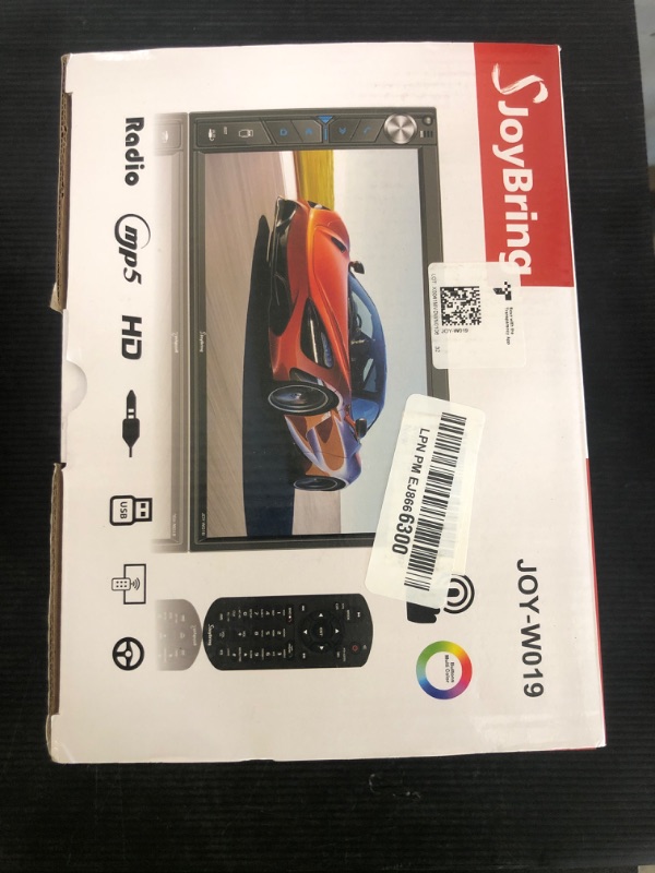 Photo 1 of SJoyBring Upgrade Wireless Double Din Car Stereo with Apple Carplay, Android Auto, Dash Cam, Bluetooth, 4-Channel RCA, 2 Subwoofer Ports, 7" HD Capacitive Touchscreen Car Radio, 60W*4, Backup Camera