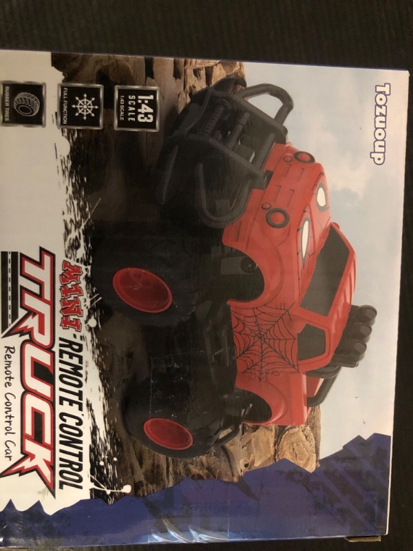 Photo 1 of remote control spiderman truck
