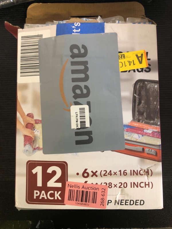 Photo 1 of 12 Pack Compression Bags for Travel | Vacuum Seal Storage Bags for Luggage & Dirty Clothes | Travel Packing Space Saver Bags for Suitcases & Home Organization | MEIQIHOME