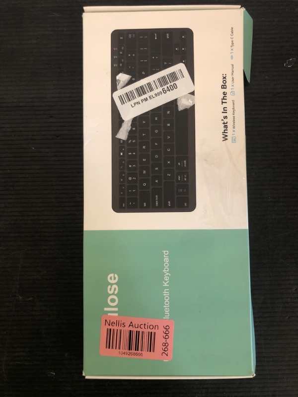 Photo 1 of Qulose Bluetooth Keyboard, Ultra-Slim Wireless Keyboard for iPad, Rechargeable Ergonomic Computer Keyboard for iOS, Android, Windows PC Tablets Phone, Black