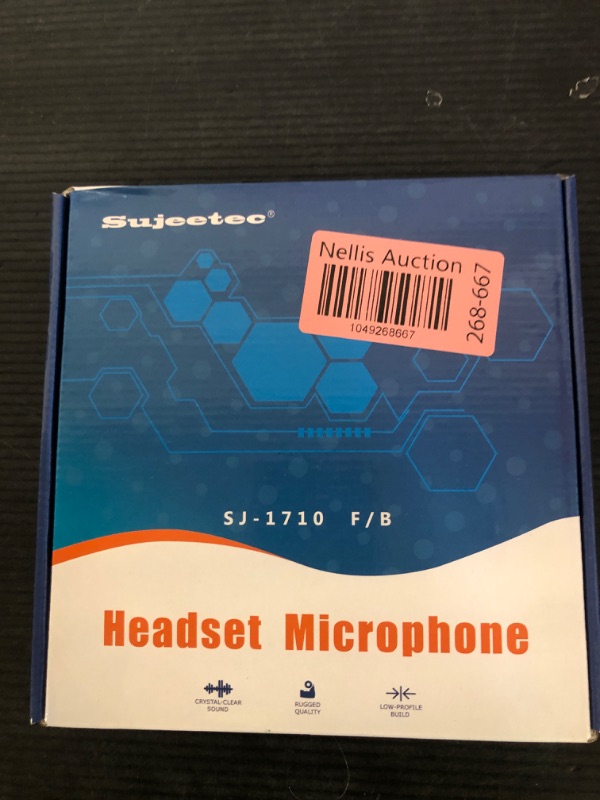Photo 1 of Sujeetec Microphone Headset Discreet Headworn Earset Over Ear Hanging Mic Compatible with AKG Wireless System Bodypack Transmitter, Ideal for Lectures, Live Performance, Theater, Podcasts – Beige