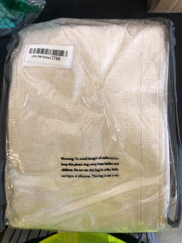 Photo 1 of 100% Blackout Shield Linen Blackout Curtains for Bedroom 96 Inches Long, Back Tab/Rod Pocket Living Room Drapes, Thermal Insulated Blackout Curtains 2 Panels Set, 50" W x 96" L,Cream