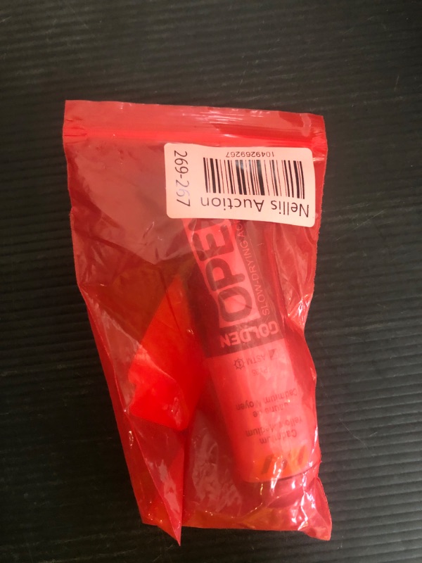 Photo 1 of OPEN Slow-Drying Acrylics by GOLDEN, Cadmium Yellow Medium, 2 fl oz. tube, Professional Acrylic Paint, Semi-Opaque