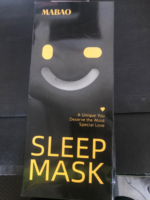 Photo 1 of MABAO 2 Packs Sleep Mask for Side Sleeper, Eye Mask for Sleeping Women Men, 3D Contoured Cup No Eye Pressure 100% Light Blocking Sleeping Mask with Adjustable Strap Night Blindfold Flight, Nap, Black