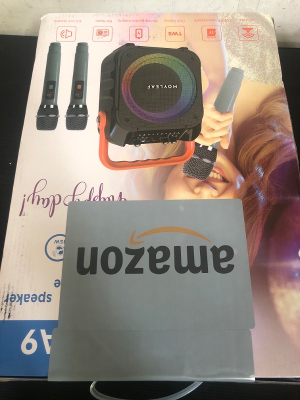 Photo 1 of Karaoke Machine for Adults & Kids with 2 Wireless Microphones