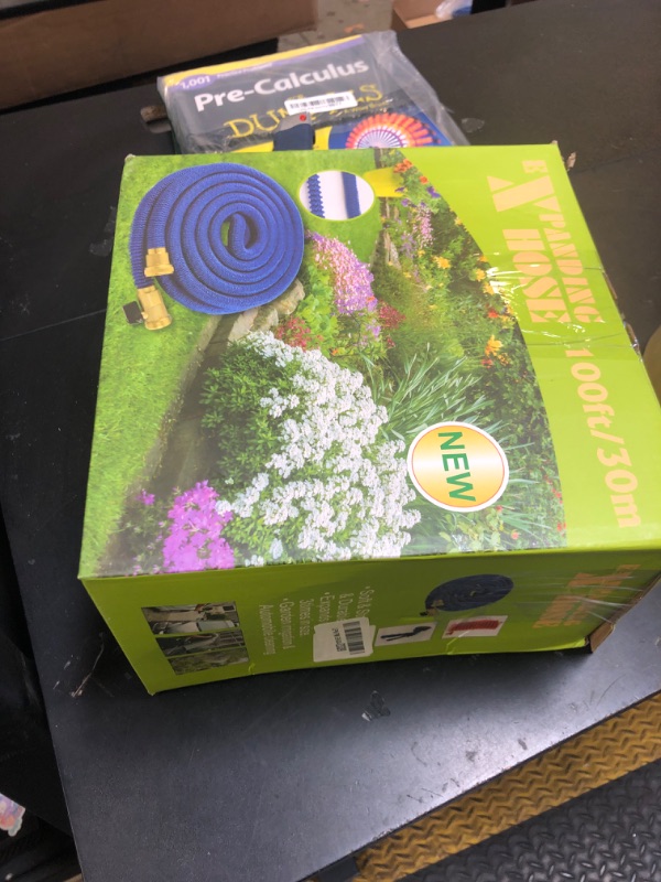 Photo 1 of 100 ft Expandable Garden Hose, 2025 New Ultra Lightweight & Flexible Water Hose, 10 Pattern Spray Nozzle, Leak-Proof Solid Brass Fittings, High-Density Outer Fabric & Durable Inner Core, No Kink