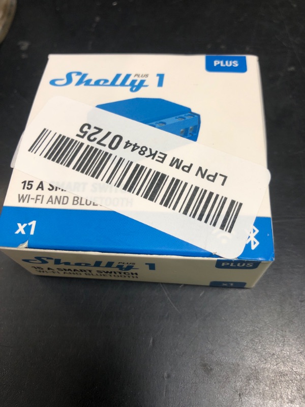 Photo 1 of Shelly Plus 1 UL | WiFi Smart Relay Switch with Dry Contacts | Home Automation | Bluetooth Gateway | Alexa, SmartThings & Google Home Compatible | No Hub | DIY Remote Control | Garage Door Opener