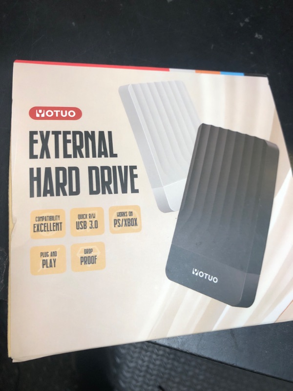 Photo 1 of YOTUO Portable External Hard Drive Storage Expansion Mobile HDD USB 3.0 USB-C for PC, Mac, Desktop, Laptop, PS4, PS5, Xbox One X/S, Xbox 360, Xbox Series X/S, Office & Game (Black, 1TB)