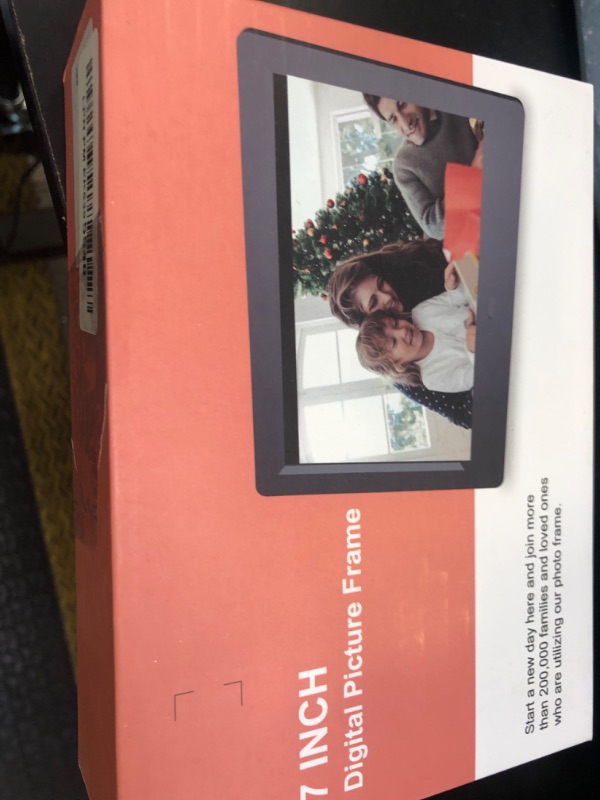 Photo 1 of 7 Inch Digital Picture Frame, HD Display USB/SD Card Photo Frame, Wall Mountable Electronic Slideshow for Videos and Music, Auto-Play Memories from USB Drive or Memory Card