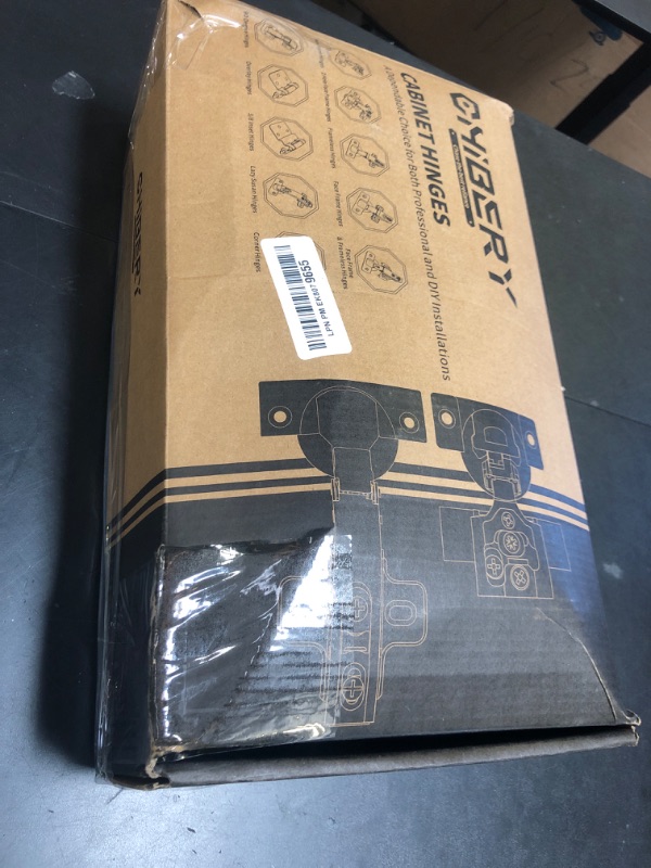 Photo 1 of Chibery 1/8", 1/4", 3/8", 5/16" Overlay Soft Close Concealed Hinge for Face Frame Door ? Frameless Door, 3D Clip-on Plate, Self Closing Hidden Satin Nickel, 105° Angle, H=3, Half Overlay, 50 Pack
