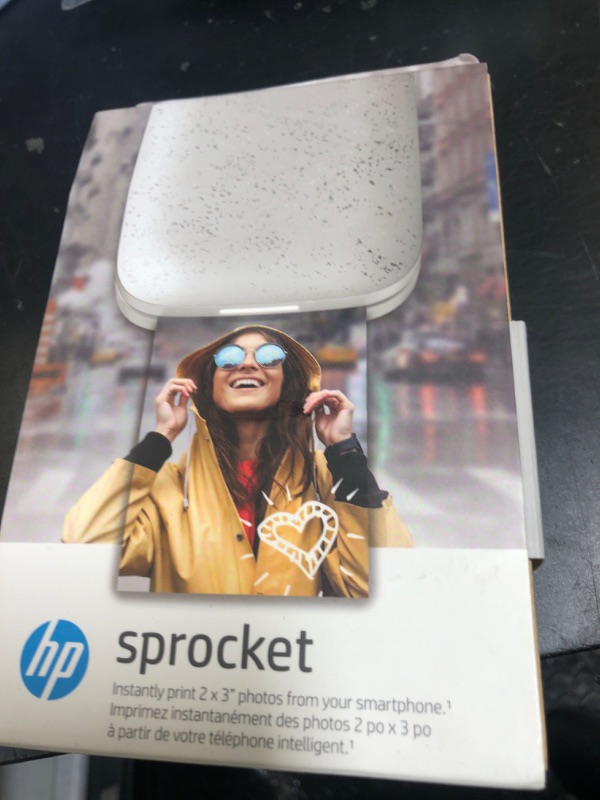 Photo 1 of HP Sprocket 2x3" Instant Smartphone Photo Printer - Portable Color Wireless Mobile Printer - Zink Sticky-Back Photos - Print from Compatible iOS & Android Devices with Bluetooth w/Fun App - Luna Pearl