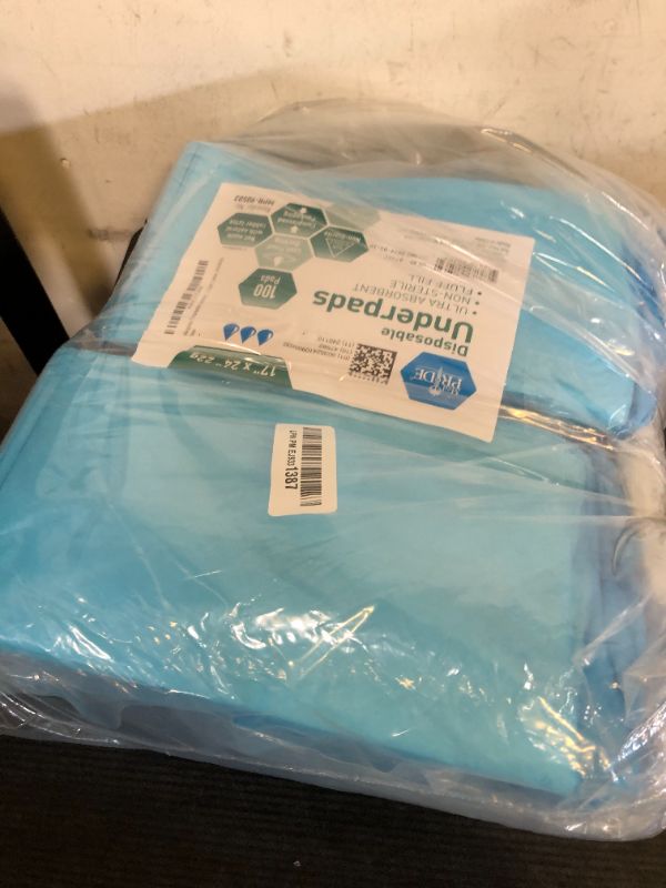 Photo 1 of Medpride Disposable Underpads 17'' x 24'' (100-Count) Incontinence Pads, Bed Covers, Puppy Training | Thick, Super Absorbent Protection for Kids, Adults, Elderly | Liquid, Urine, Accidents