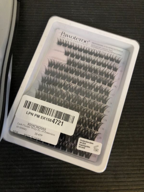 Photo 1 of Lash Clusters Wispy Eyelash Clusters Natural C-Curly DIY Lash Extension zanlufly 180Pcs Thin Band Individual Lashes Eyelash Extensions (8-16MM)