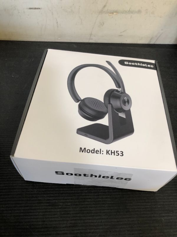 Photo 1 of (Upgraded Version) Wireless Headset, Bluetooth Headset with Noise Cancelling Microphone, Best Headphones with Mic Mute & USB Dongle for PC/Computer/Laptop/Cell Phones/Remote Work/Call Center