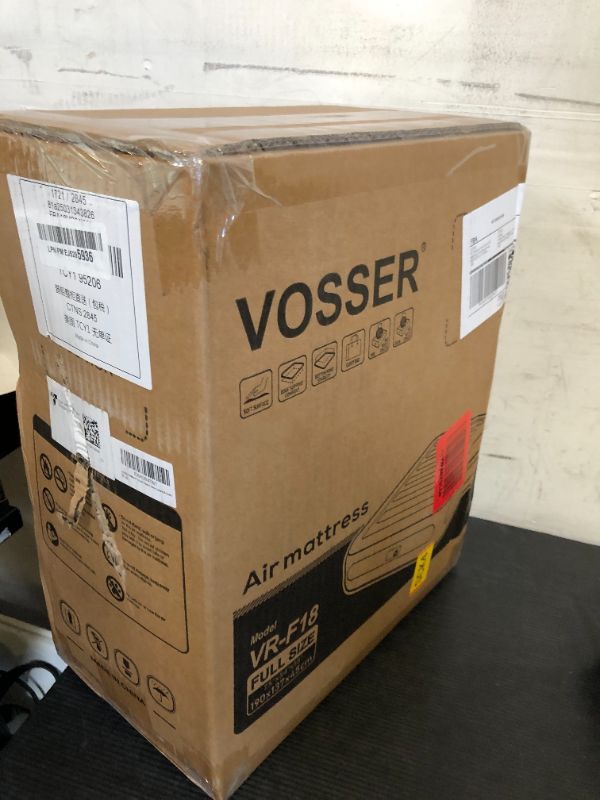 Photo 1 of VOSSER Air Mattress Full with Built in Pump,18" Raised Inflatable Mattress?Thicker Blow Up Mattress 2 Mins Self-Inflation/Deflation?Luxury Upgraded Air Bed with Storage Bag for Home, Camping & Guests