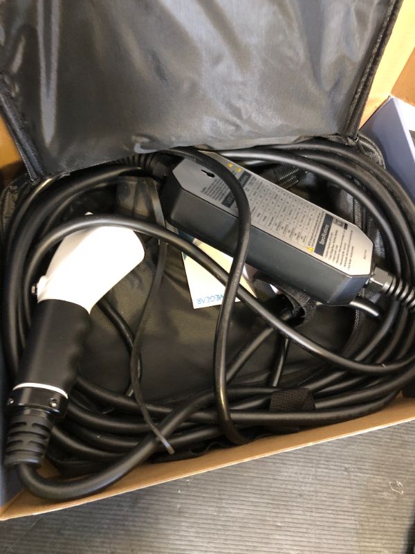 Photo 1 of MEGEAR Skysword ? Level 1-2 EV Charger, 100-240V 16A 25FT Portable EVSE, NEMA 6-20 Plug with NEMA 5-15 Adapter Electric Vehicle Charging Station