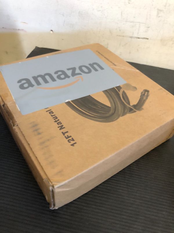 Photo 1 of GASPRO 12 Feet 3/8" ID Natural Gas Hose, Low Pressure LPG Hose with Quick Connect, for Weber, Char-broil, Pizza Oven, Patio Heater and More