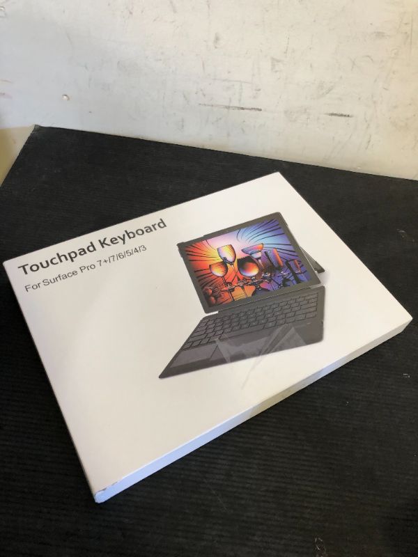 Photo 1 of Qulose Surface Pro 7 Keyboard, Bluetooth Keyboard for Microsoft Surface Pro 7 Plus/ 7/6/ 5/4 /3, Multi-Gesture Touchpad, 7 Color Backlight, Magnetic Detachable