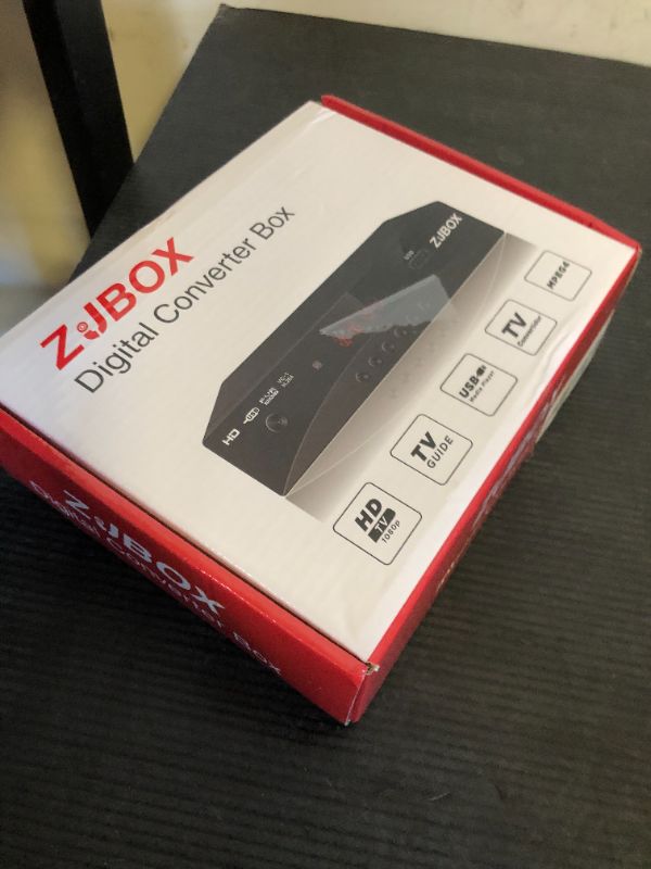 Photo 1 of Digital TV Converter Box, ATSC Cabal Box - ZJBOX for Analog HDTV Live1080P with TV Recording&Playback,HDMI Output, Timer Setting TV Tuner Function Set Top Box Digital Channel Free