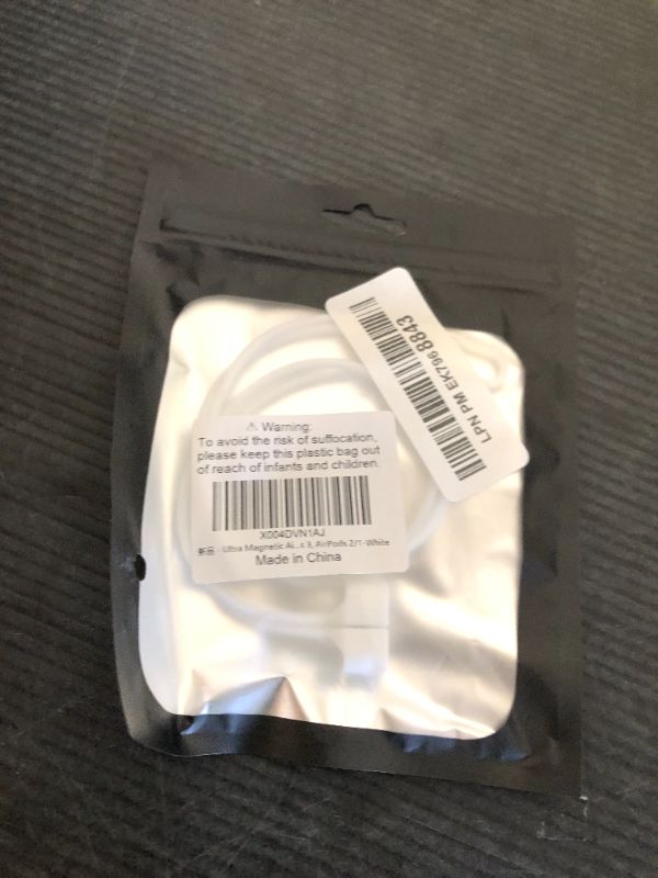 Photo 1 of Inesore 1 Pack AirPod Strap with Magnetic,AirPod Lanyard Anti-Lost Cord for Sports Anti-Loss,Air Pods Accessories Compatible with AirPods 4, Air Pod Pro 2/1, Air Pod 3/2/1 -White