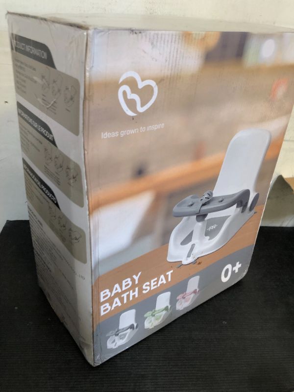Photo 1 of Obee Odee Baby Bath Seat with Sitting & Lying 2 Modes, 3-Speed Adjustment, Powerful Suction Cups, Infant Bathtub Chair with Washable Pillow, Folding and Hanging