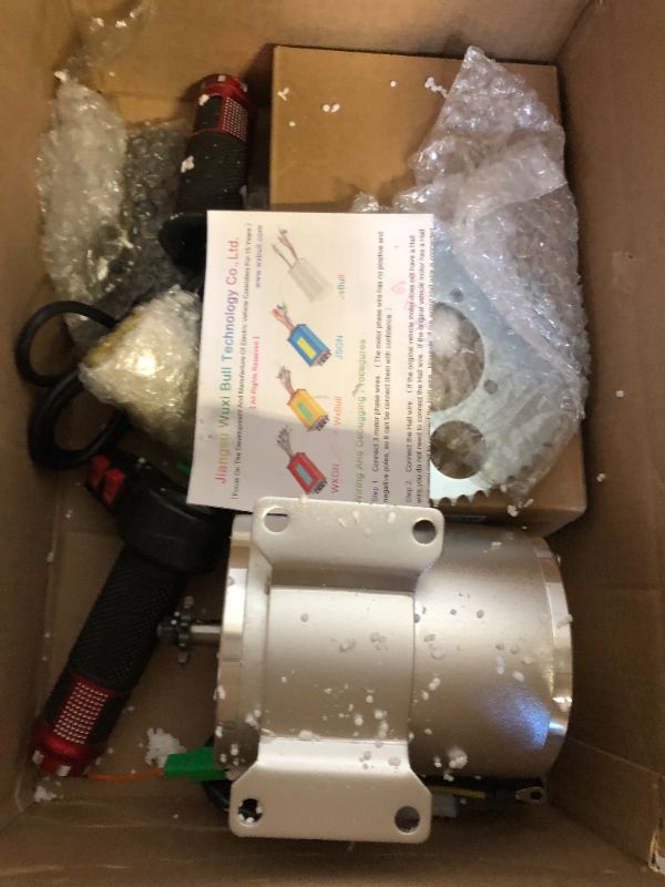 Photo 1 of Electric Brushless DC Motor Complete Kit, 48V 2000W 4300RPM High Speed Motor, with 60A 18 Mosfet Controller, 3-Speed Throttle, Electric Scooter Bicycle Motorcycle Mid Drive Motor, DIY Part