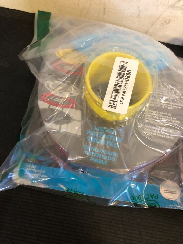 Photo 1 of Oatey Toilet Flange Extender Kit 1/4- 1 5/8 in,Red and Yellow
