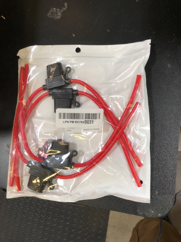 Photo 1 of 10 Gauge Fuse Holder - 10 AWG Inline Fuse Holder with 40 AMP ATC Blade Fuses (4pack)