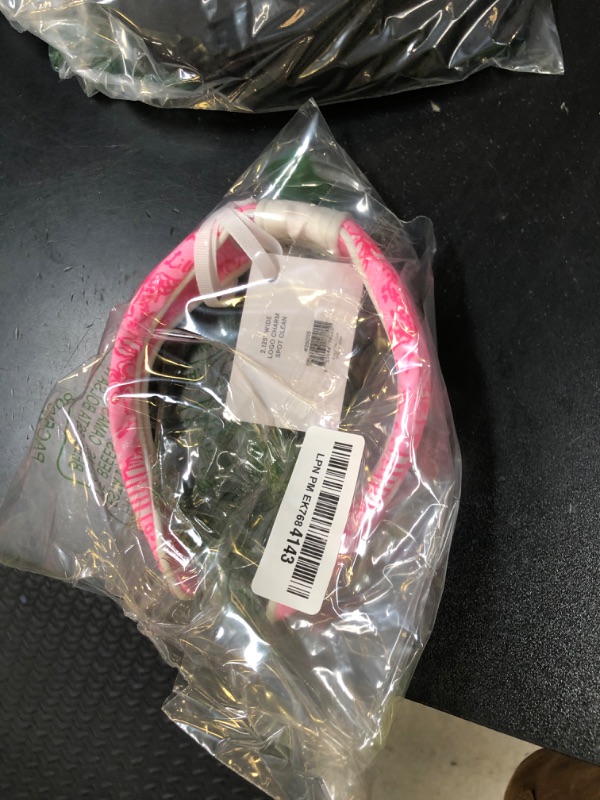 Photo 1 of Lilly Pulitzer Top Knot Headband for Women, Pink Knotted Headband, Cute Hair Accessories for Women (Palm Beach Toile)