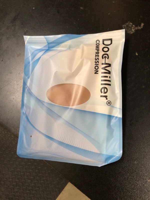 Photo 1 of Doc Miller Open Toe Compression Socks for Men and Women, 15-20 mmHg, Calf Support Sleeves, Recovery Stockings, Wide Calf, Toeless Design, 1 Pair