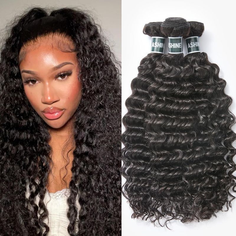 Photo 1 of ASHINE Human Hair Boho Braids Bundles Body Wave Straight, Unprocessed Cambodian Raw Hair Bundles for Women Natural Black 16 18 20 Inch, Keep Soft and Silky After Multiple Washes
