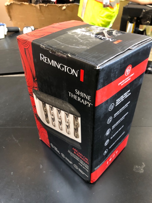 Photo 1 of Remington Shine Therapy Argan Oil & Keratin Treated Hot Rollers Set, Professional Hair Curlers for Setting All Hair Lengths from Short and Medium to Long