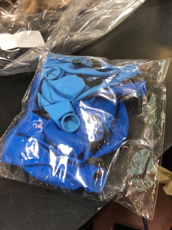 Photo 1 of Chillkat Severance Balloons for Birthday Party Decorations, 12 Pack Blue/Light Blue 12" with Mark S. printed, Lumon Industries, Funny Novelty Gift Ideas TV Show Merchandise (12)