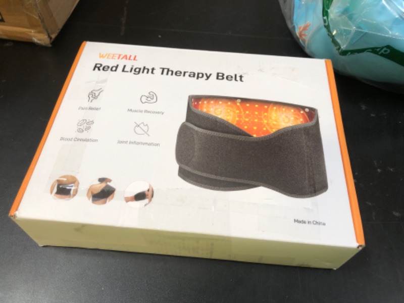 Photo 1 of Red Light Therapy for Body: Infrared Light Therapy Belt Massage Pad with Vibration for Back, Waist, Shoulder, and Belly Pain Relief, Portable Relaxation for Home, Men & Women (Deep Black)