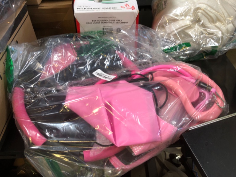 Photo 1 of RoundFunny Pilates Ring Circle Set 18 Pcs Exercise Equipment Accessories for Women Workouts Pilates Ball Stretching Strap Magic Circle Yoga Ring Gym Back Bag Resistance Band Anti Slip Socks(Pink)