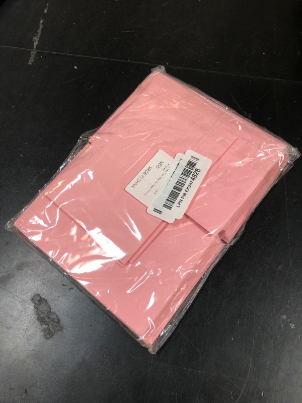 Photo 1 of 100 Pack Thick Paper Cardstock Blank Heavy Cards Stock for Invitations, Greeting Cards Making, Postcards, Photos, 250GSM Thick Paper (Pink, 4x6 inches)