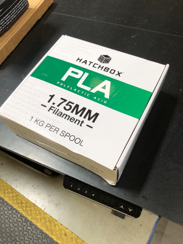 Photo 1 of HATCHBOX 1.75mm Black PLA 3D Printer Filament, 1 KG Spool, Dimensional Accuracy +/- 0.03 mm, 3D Printing Filament