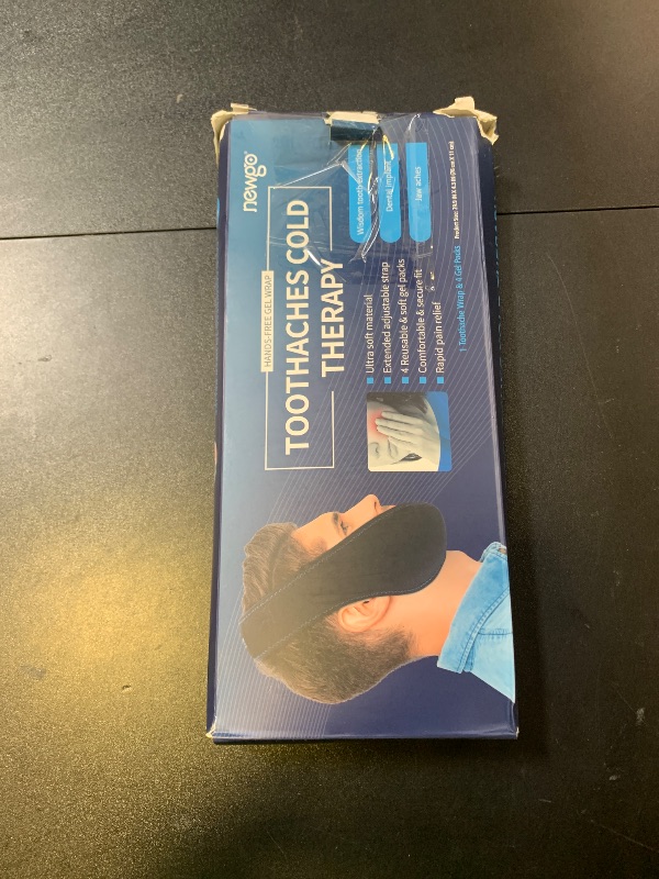 Photo 1 of NEWGO Wisdom Teeth Ice Pack Head Wrap for Face Oral Surgery, FSA or HSA Eligible Jaw Ice Pack for Face with 4 Hot Cold Gel Pack for TMJ, Tooth Extraction, Tonsillectomy Recovery