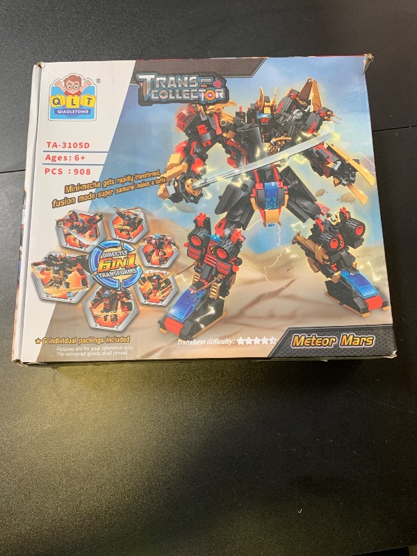 Photo 1 of QLT QIAOLETONG 12 in 1 Transforming Mecha Robot Building Set,Mech Model Building Kit, 542 PCS Compatible with Lego Ninja Mech Warrior Cool Robots Toys Gift for Adults and Kids Boys 6 7 8 10+