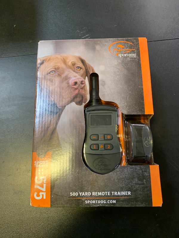 Photo 1 of SportDOG Brand SportTrainer 575 Remote Trainer - Bright, Easy to Read OLED Screen - 500 Yard Range - Waterproof, Rechargeable Dog Training Collar with Tone, Vibration, and Static, Black
