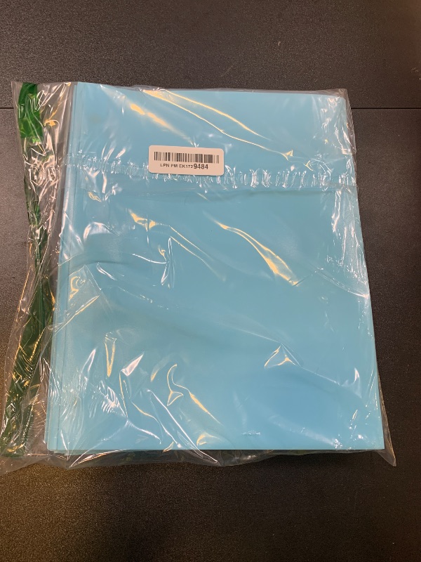 Photo 1 of ViVin Heavy Duty 2-Pocket Folders with Brads, Pastel Color, 12-Pack, Durable Plastic Folder with 3-Prong Fasteners, Holds US Letter Size Paper, for School, Home and Office (Light Blue)