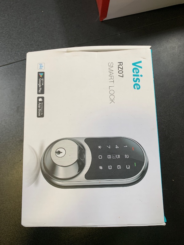 Photo 1 of Veise RZ07 Smart Lock, Fingerprint Door Lock, 7-in-1 Keyless Entry with App Control, Electronic Touchscreen Keypad Deadbolt, Biometric Smart Locks for Front Door, Satin Nickel